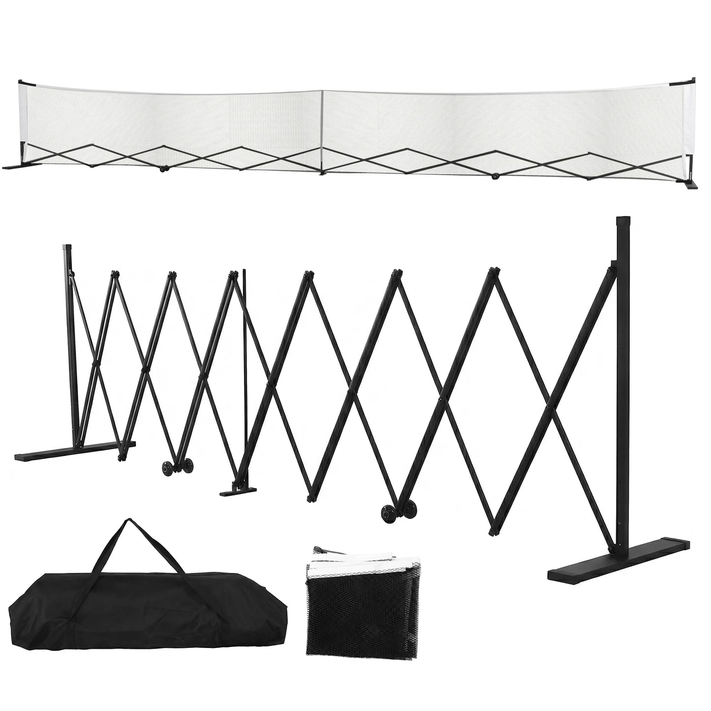 Professional Pickle Ball Game Net Stand with Wheels Pickleball Training Netting Aluminum Alloy 22ft for Indoor & Outdoor Courts