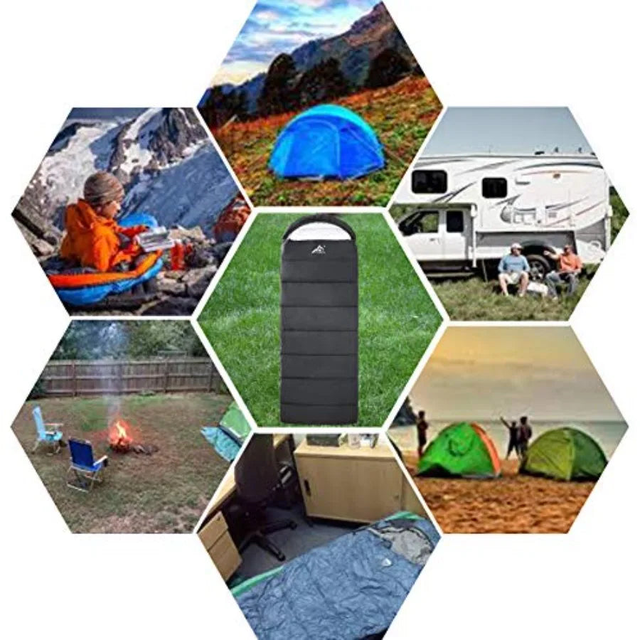 Heated Sleeping Bag - 5pcs Multi USB Power Support Heating Pads Operated with Battery Power Bank or Other USB Supplies Portable