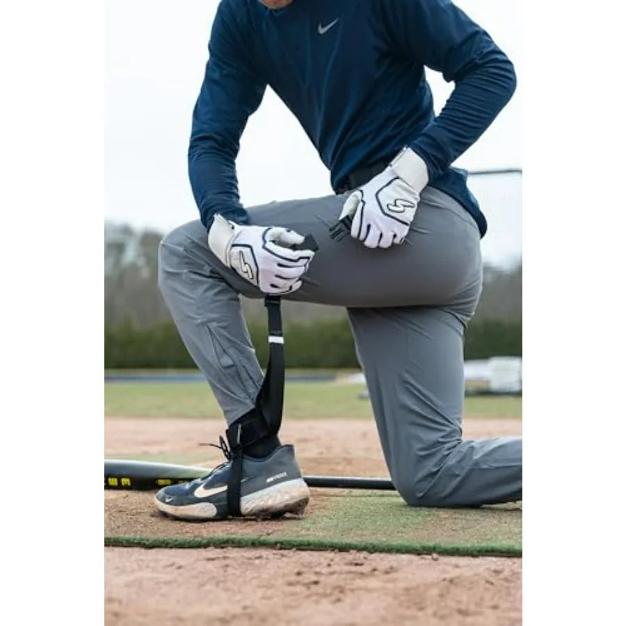 Baseball Softball and Golf Training Equipment for Improved Swing Mechanics with Durable Composite Material in Black and Red