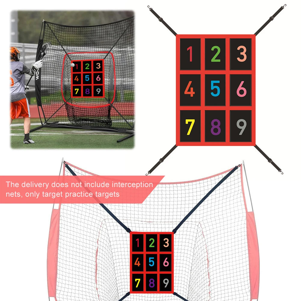 Strike Zone Trainer (No Net) Adjustable Throwing Pitching Hitting Batting Practice Target for Baseball Softball Net