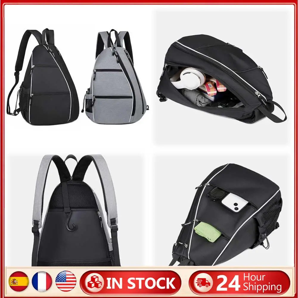 Pickleball Bag Racketball Sling Bag Adjustable Pickleball Backpack Multifunctional Pickleball Paddle Backpack Outdoor Sports Bag