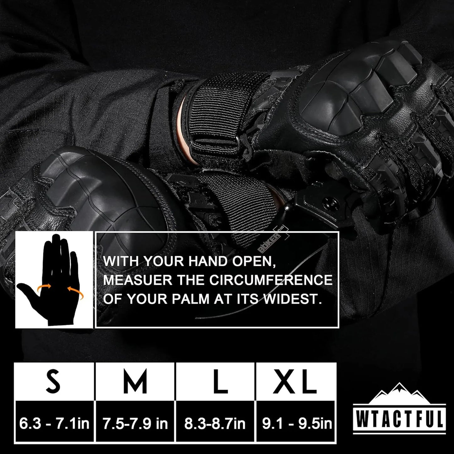 Tactical Full Finger Gloves for Men Ultimate Impact Protection Gloves Non-Slip Riding Shooting Fishing Multi-functional Gloves