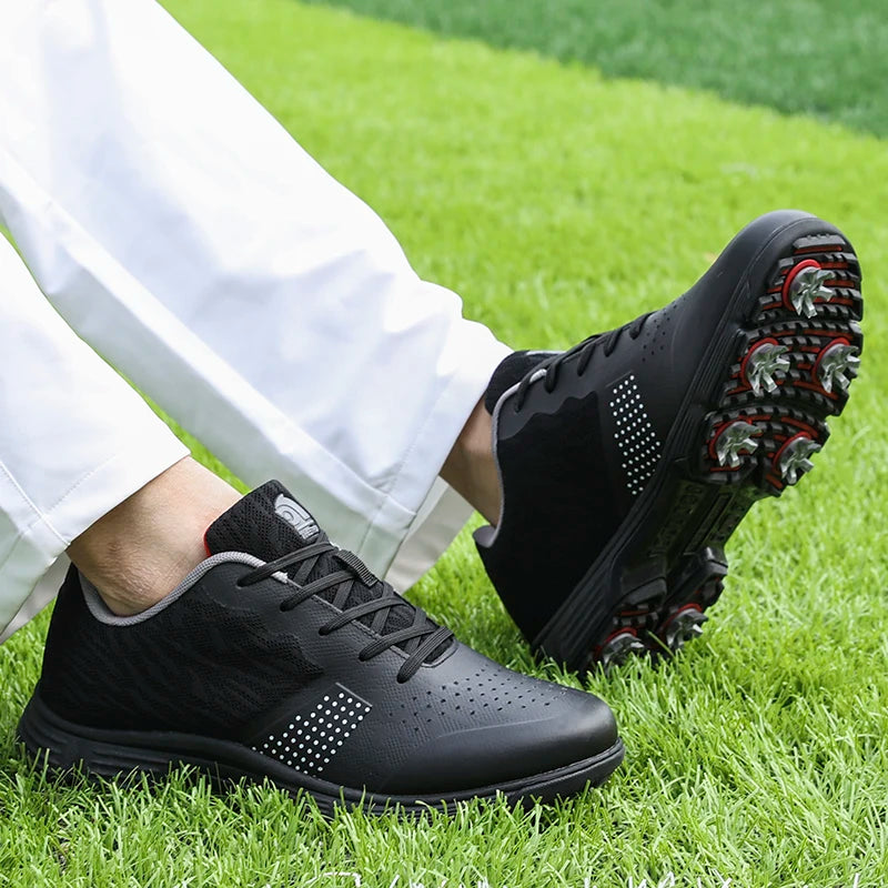 New Golf Shoes Men Spikes Golf Sneakers Anti Slip Walking Footwears Size 39-47