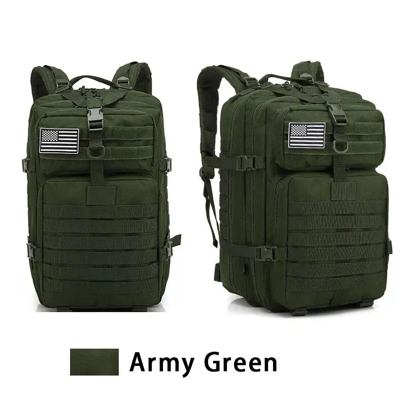 45L Tactical Backpack for Men Military Backpacks, Laptop Backpacks Army 3 Day Assault Pack Molle Bag for Travel Hiking Camping