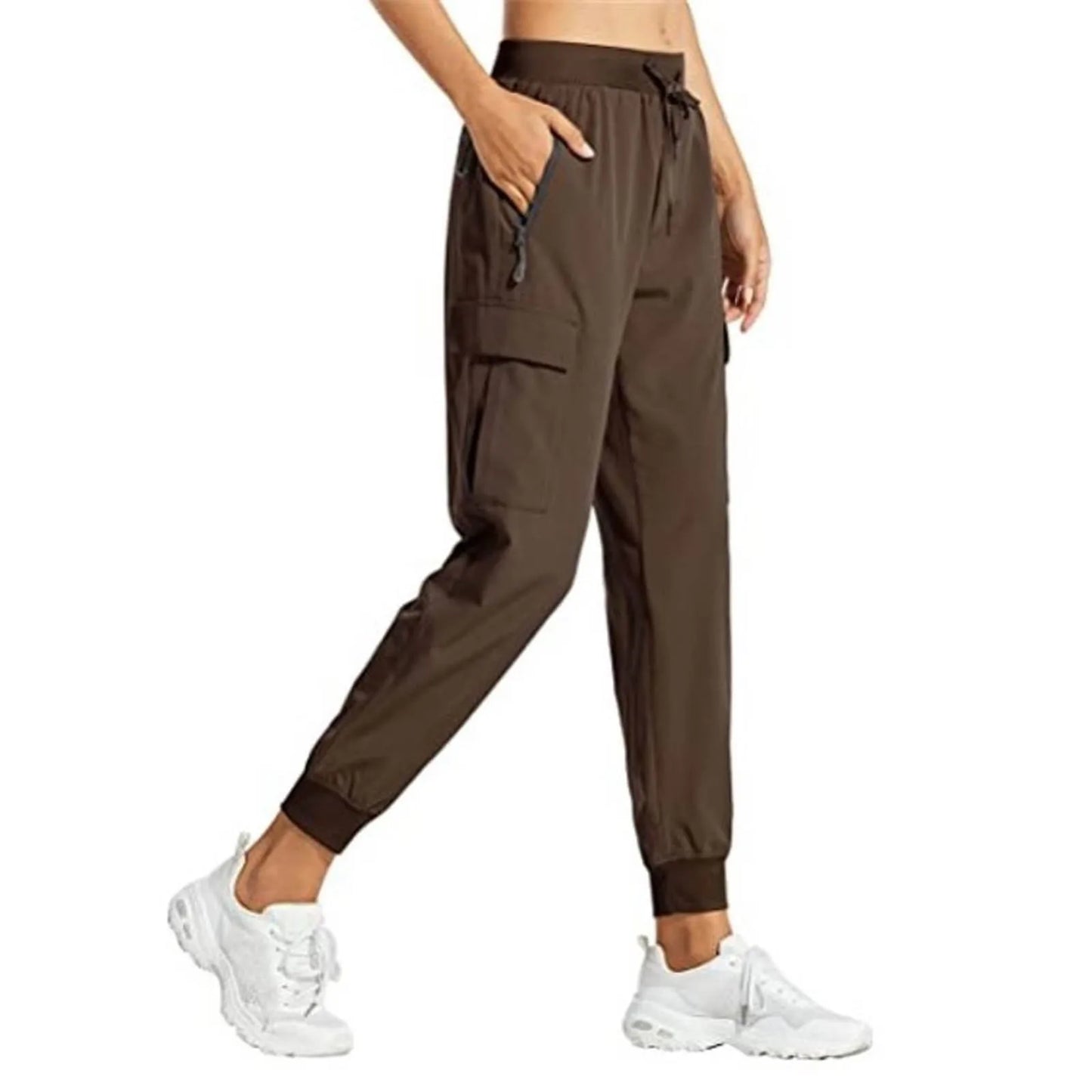 Women'S Cargo Trousers Soild Bunched Feet Sweatpant Lightweight Hiking Pants Athletic Workout Jogging Pants Pockets брюки
