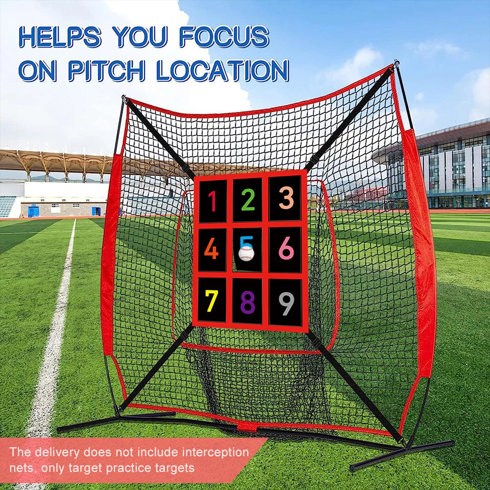 Strike Zone Trainer (No Net) Adjustable Throwing Pitching Hitting Batting Practice Target for Baseball Softball Net