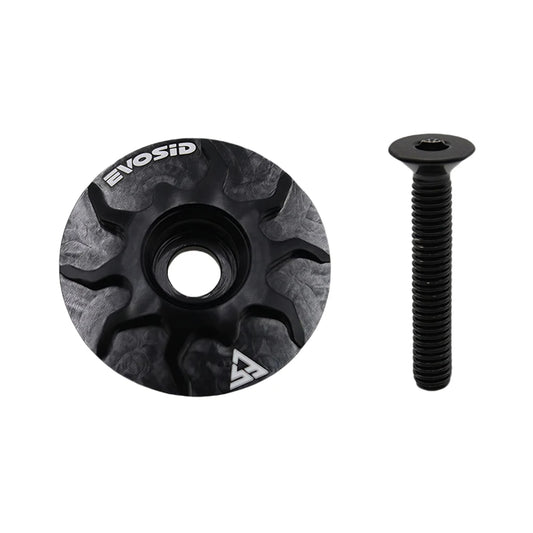 Bicycle Headset Cap with Screw Bike Stem Cover Aluminium Alloy Bike Headset Cover for Fork Head Tube Cycling Accessories