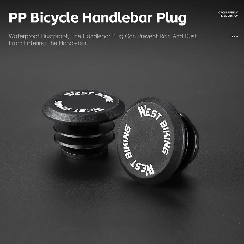 WEST BIKING 3D Printed Bicycle Grips Shock Absorption MTB Mountain Bike Handlebar Cover Ergonomic Cycling Handle Grip Bike Parts