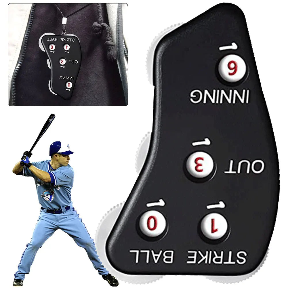 4 Wheel Baseball Umpire Clicker Non-Slip Softball Umpire Indicator Handheld Softball Counter Outdoor Sports Accessory