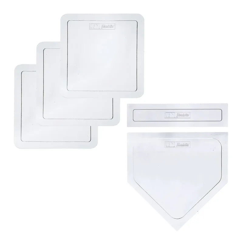 Sports Baseball Base + Plate Set - Throw Down Baseball + Kickball Rubber Bases