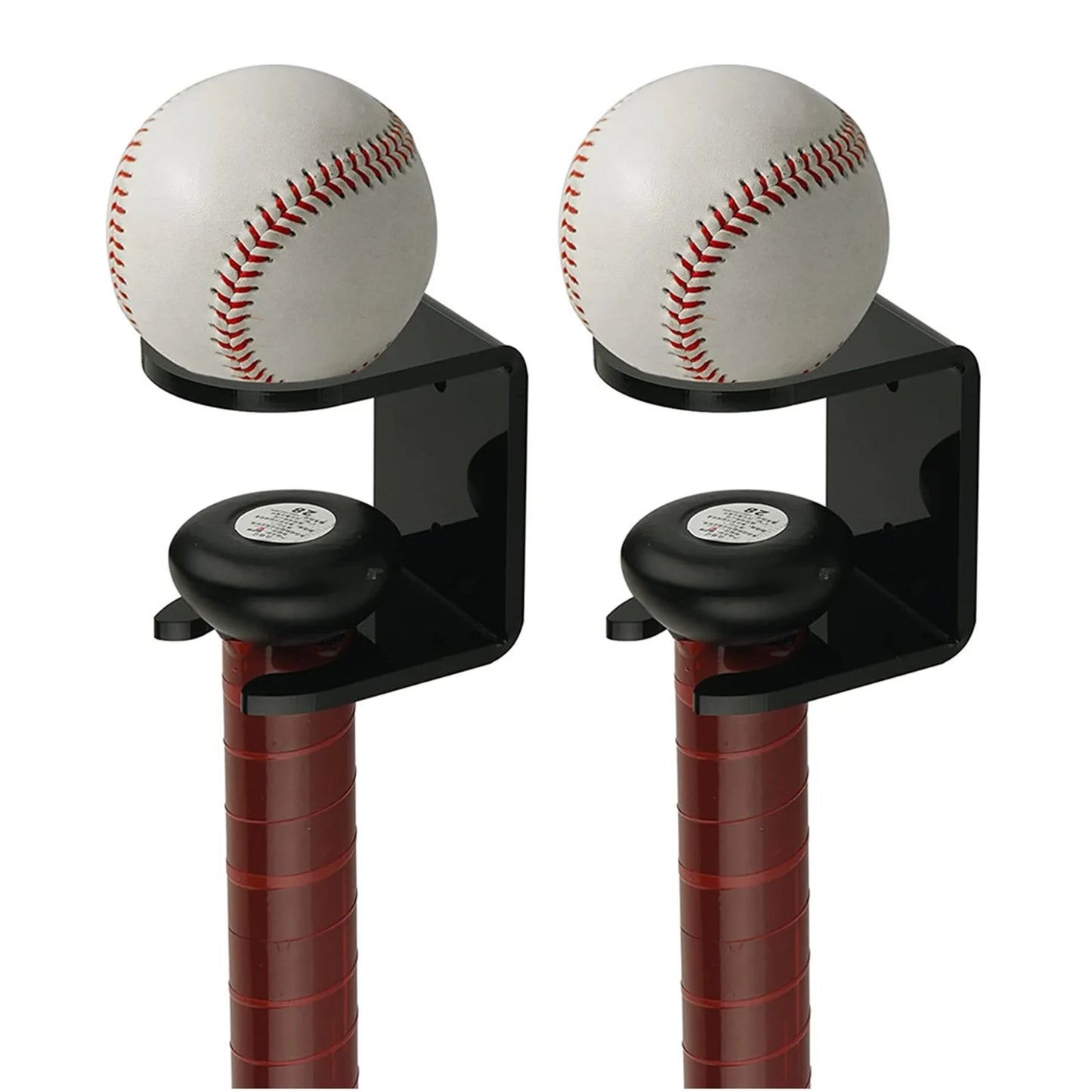 2pcs Vertical Baseball Bat Softball Bat Display Wall Mount Wall Rack Wall Holder Easy To Install