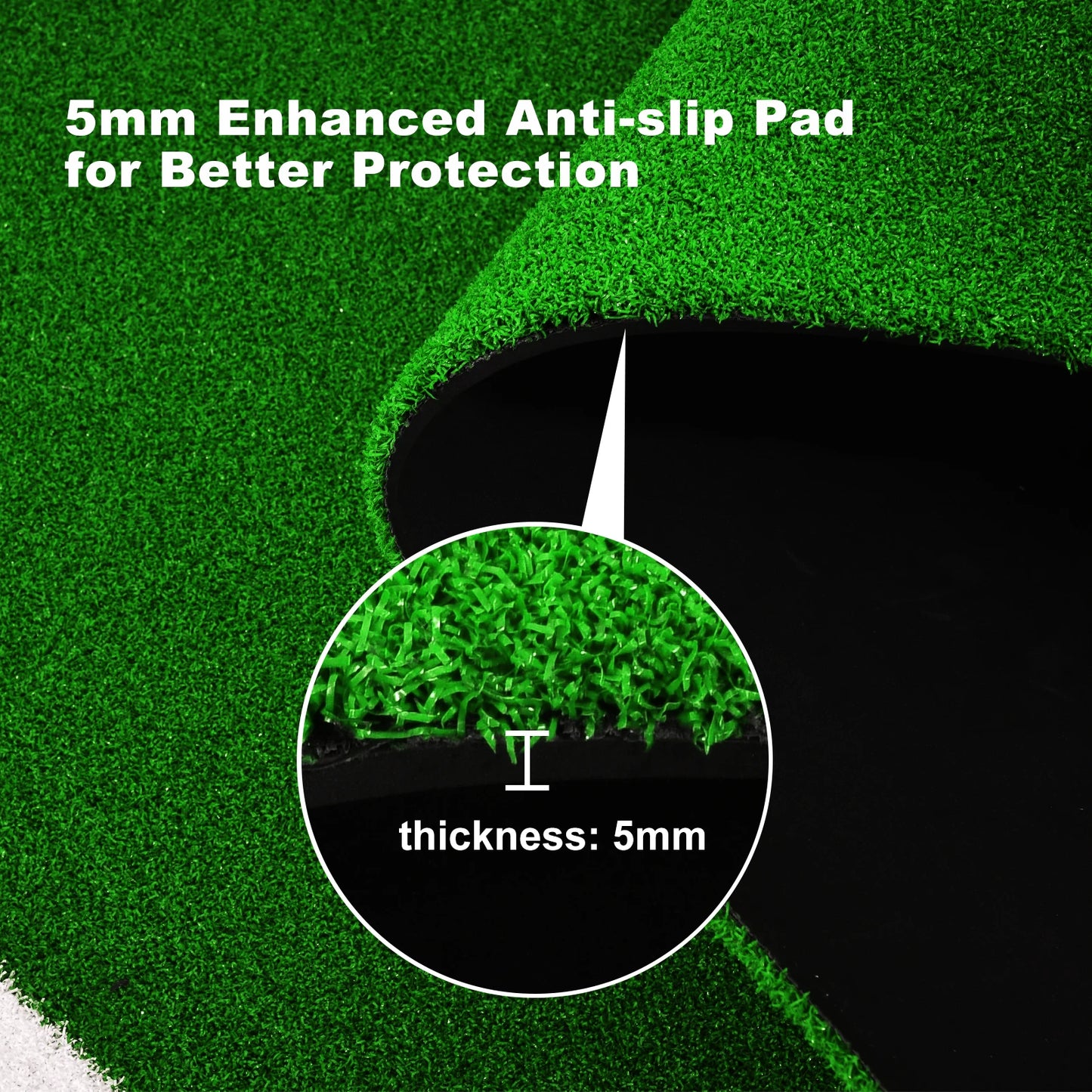 Batting Mat Baseball Hitting Mat Baseball Batting Cage Mat, 10X3.8 Ft Turf Batters Box Mat for Baseball Softball