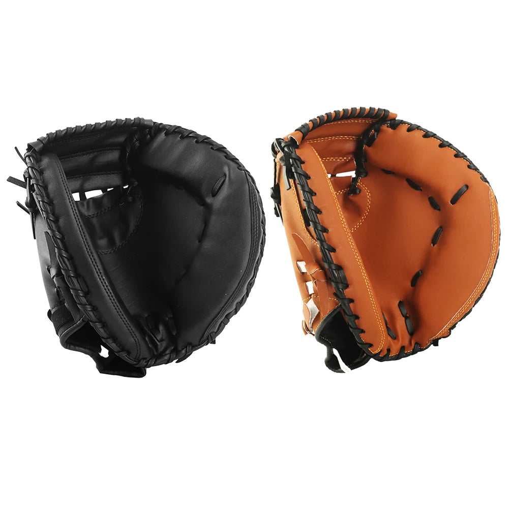 Baseball Glove Thicken Softball Glove Baseball Softball Catcher Wear-resistant Baseball Fielding Glove for Youth Adults Practice