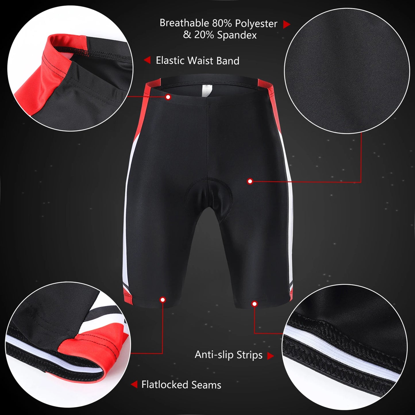 Cycling Jersey Set Men Breathable Quick Dry Comfortable Short Sleeve Jersey + Padded Shorts Cycle Clothing Set Riding Sportswear