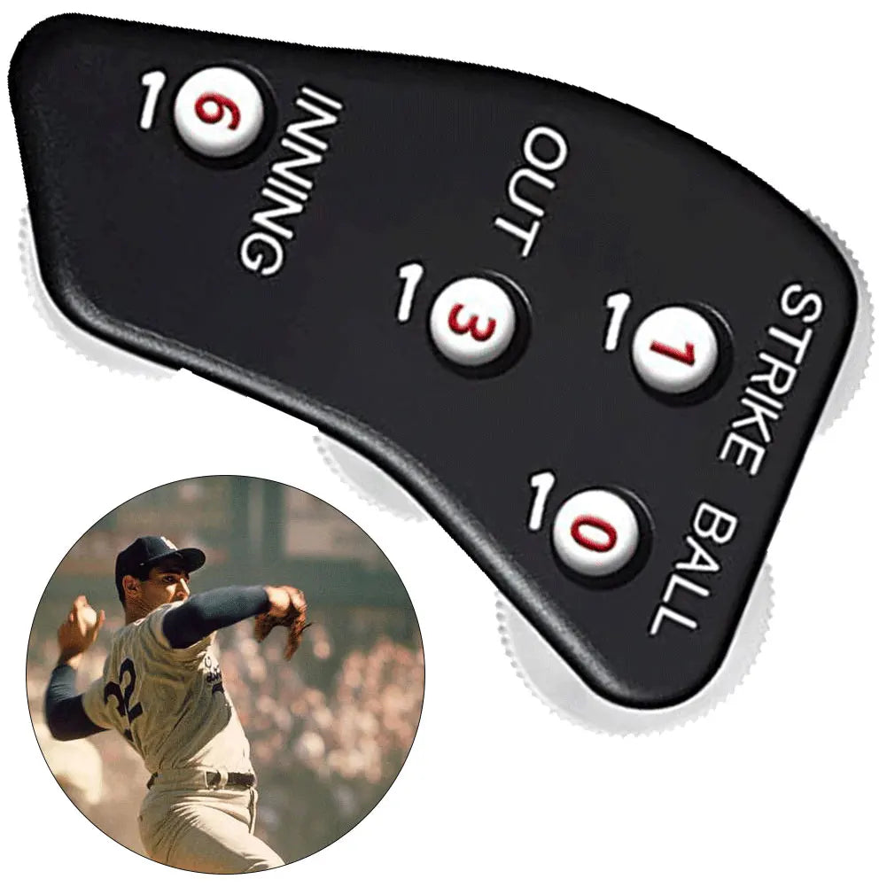 4 Wheel Baseball Umpire Clicker Non-Slip Softball Umpire Indicator Handheld Softball Counter Outdoor Sports Accessory