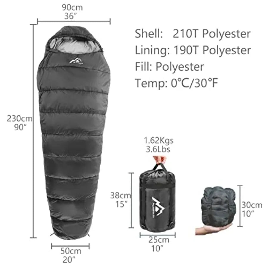 Heated Sleeping Bag 5pcs Multi USB Power Support Heating PadsOperated with Battery Power Bank or Other USB Power Supplies Porta