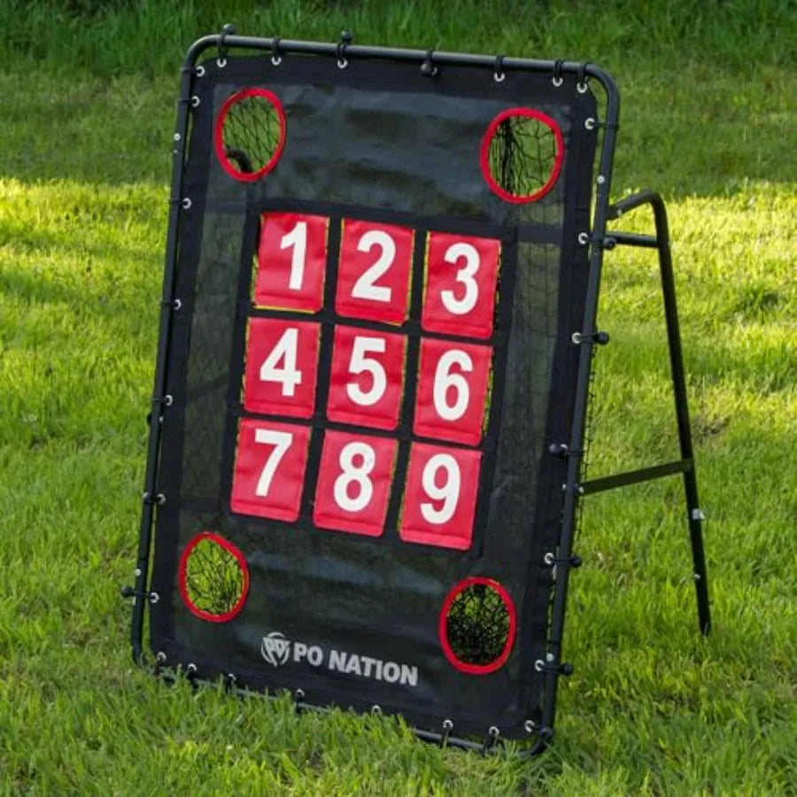Baseball Pitching Net with Strike Zone Target for Training Pitchers Practice Net for Baseball Softball Throwing Net Rebounder