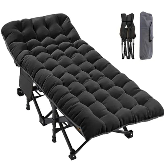 Camping Cot for Adults Folding Sleeping Cot with Mattress 500 lb Capacity Heavy Duty Outdoor Folding Sleeping Bed Portable Cot