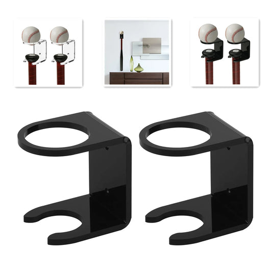 2pcs Vertical Baseball Bat Softball Bat Display Wall Mount Wall Rack Wall Holder Easy To Install