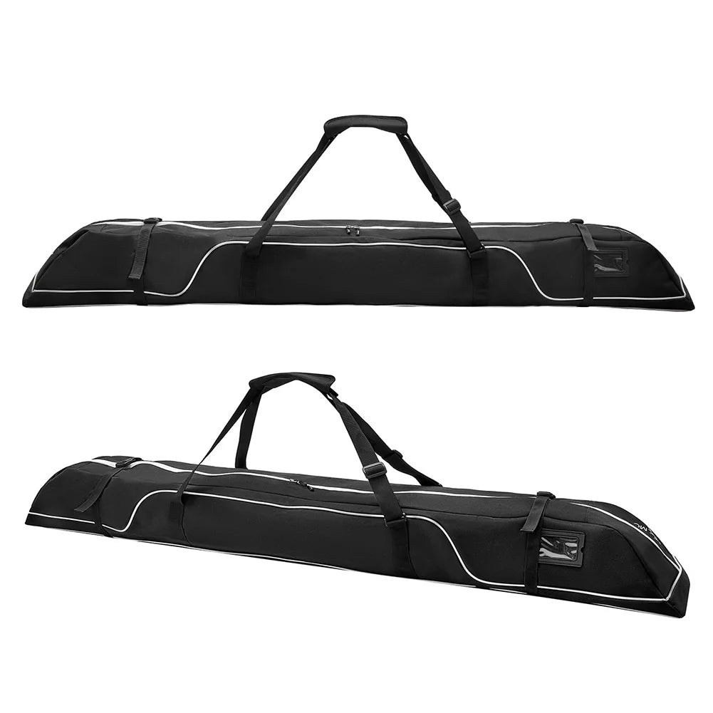 192cm Skiing Pole Shoulder Hand Carrier Adjustable Portable Ski Carrier Travel Luggage Case for Snow Gear Poles and Accessories
