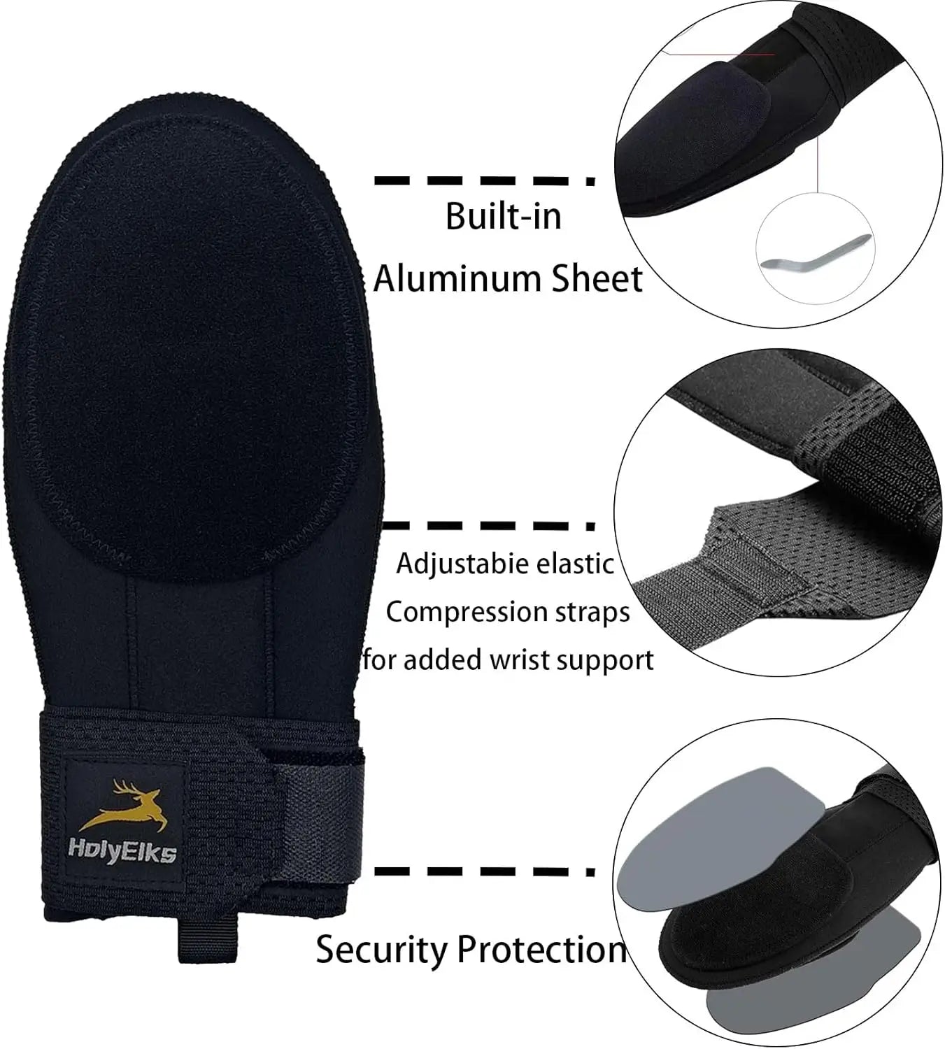Baseball Sliding Mitt, Youth Sliding Glove Hand Guard for Baserunning, Neoprene with Aluminum Reinforcement and Padded Palm