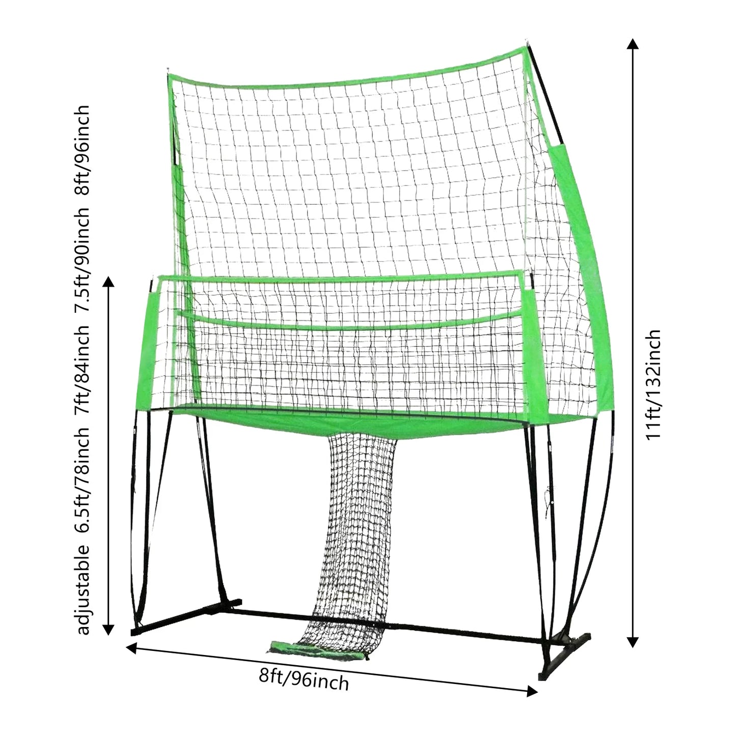 Adjustable Volleyball Training Net Nylon Trainer Equipment Net For Tennis/Badminton/Volleyball Practice