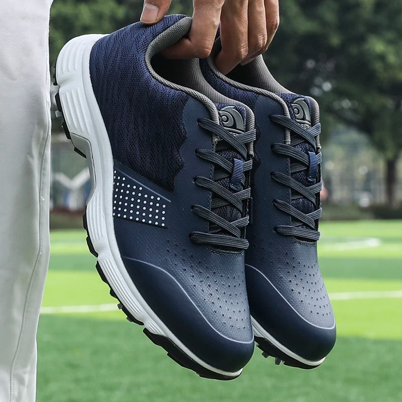 New Golf Shoes Men Spikes Golf Sneakers Anti Slip Walking Footwears Size 39-47