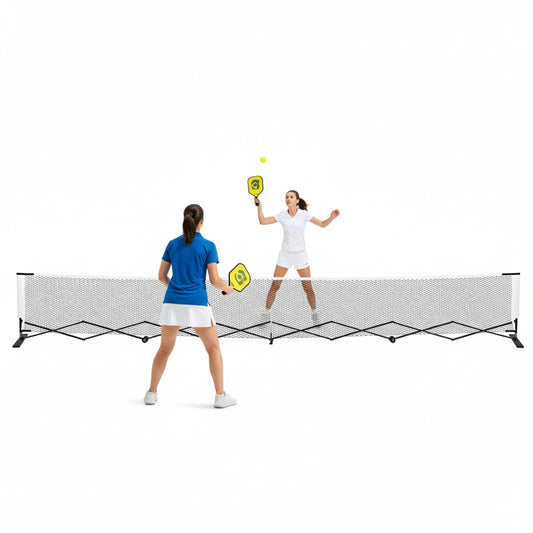 Pickleball Tennis Net 22FT Portable Pickleball Net Set with Steady Metal Frame Free Assembly & Carry Bag for Practice & Games