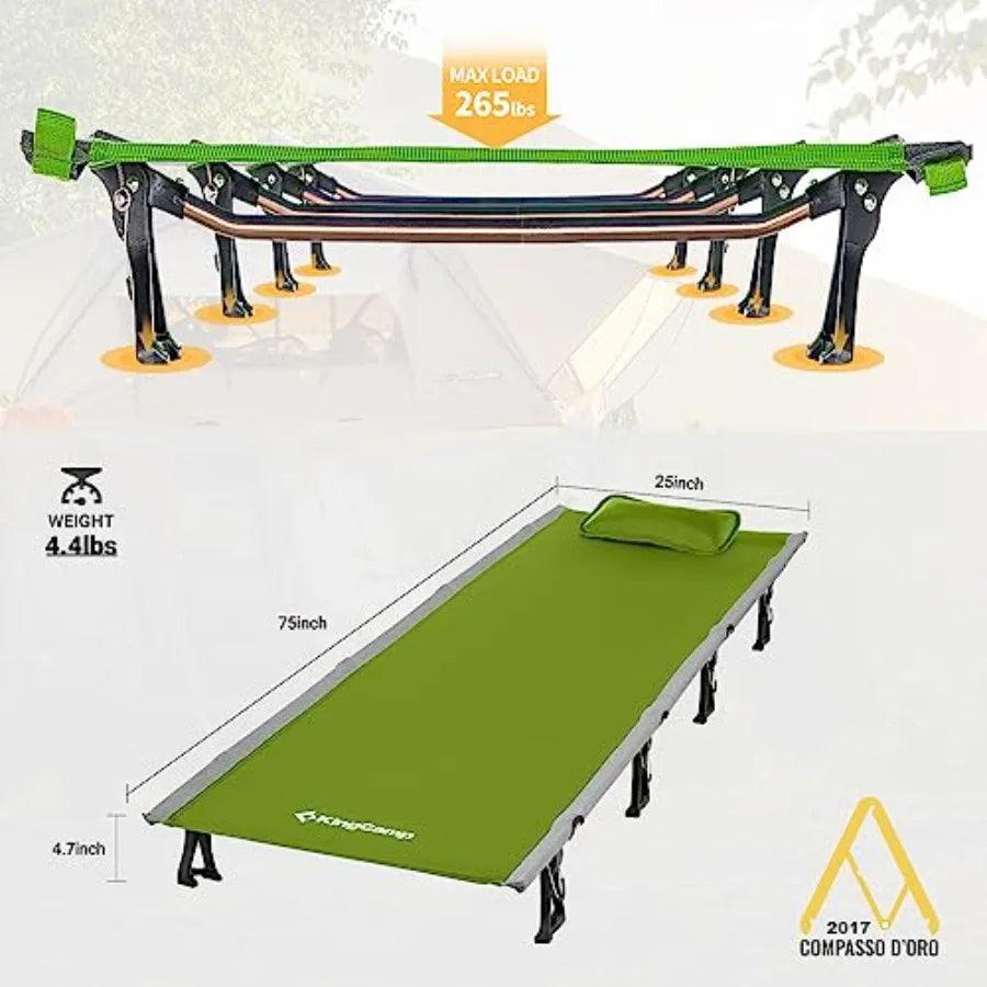 Camping Cot Folding Portable Heavy Duty Ultralight Cots for Adults Camping Tent Hiking Backpacking Mountaineering Travel Indoor