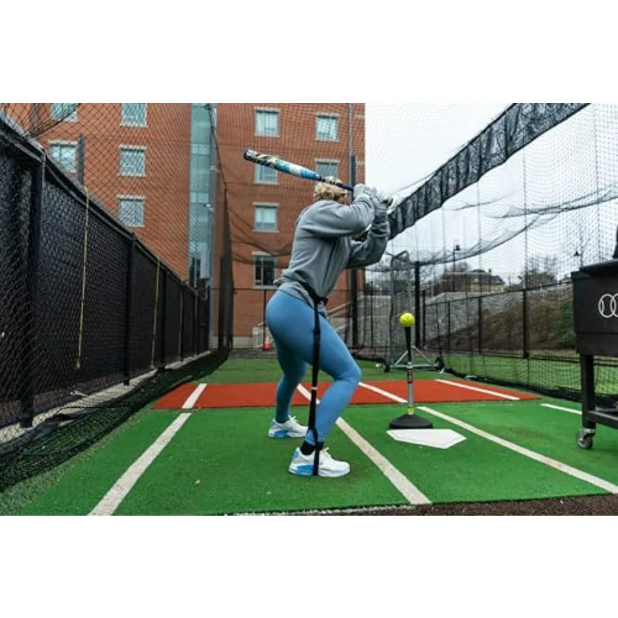 Baseball Softball and Golf Training Equipment for Improved Swing Mechanics with Durable Composite Material in Black and Red