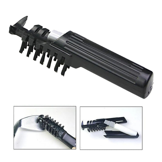 Portable Golf Club Groove Cleaning Brush with Water Spray Tube Nylon Bristles for Golf Ball Washer and Iron Sharpener
