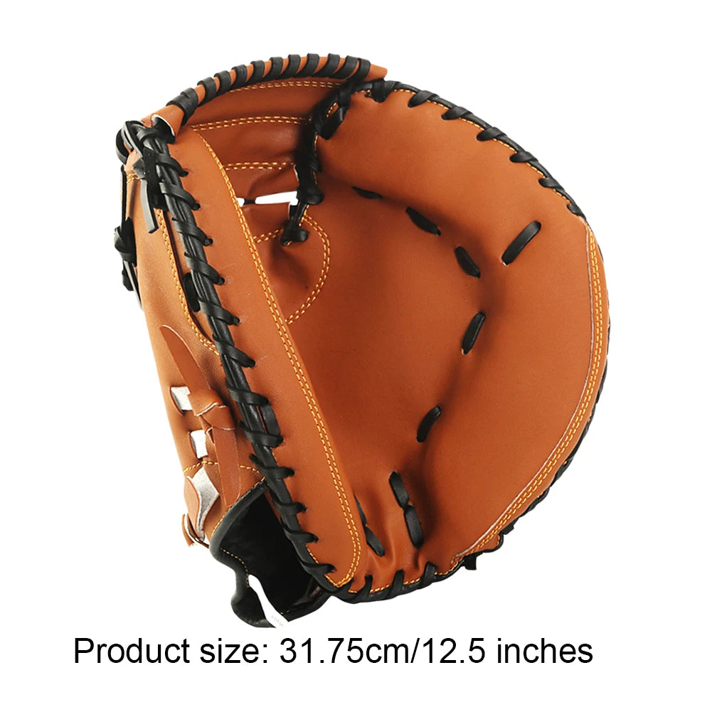 Baseball Glove Thicken Softball Glove Baseball Softball Catcher Wear-resistant Baseball Fielding Glove for Youth Adults Practice