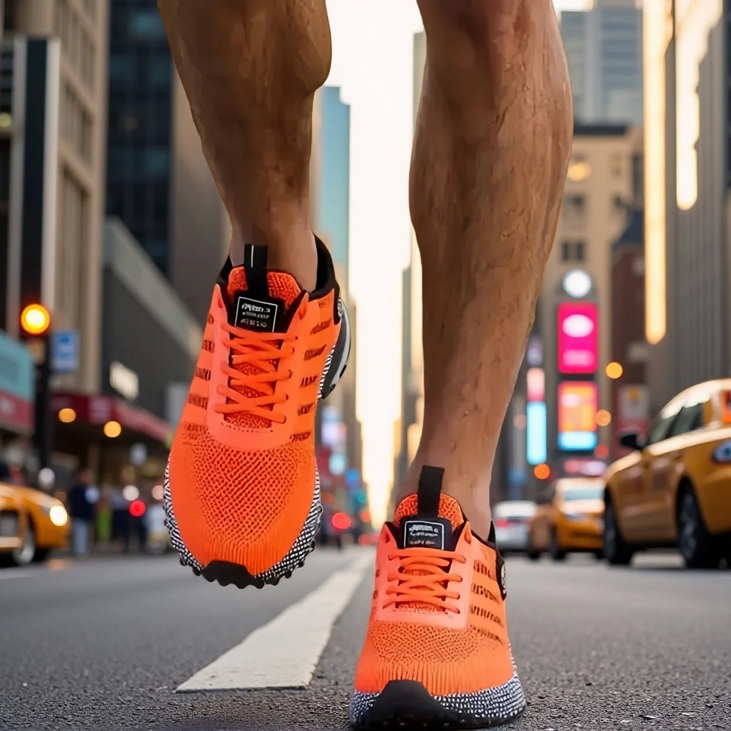 Stylish Men's Running Shoes With Breathable Mesh Upper, Non-slip Outsole, Ankle Support, Durable Fashion Sneakers For Tennis, Ru