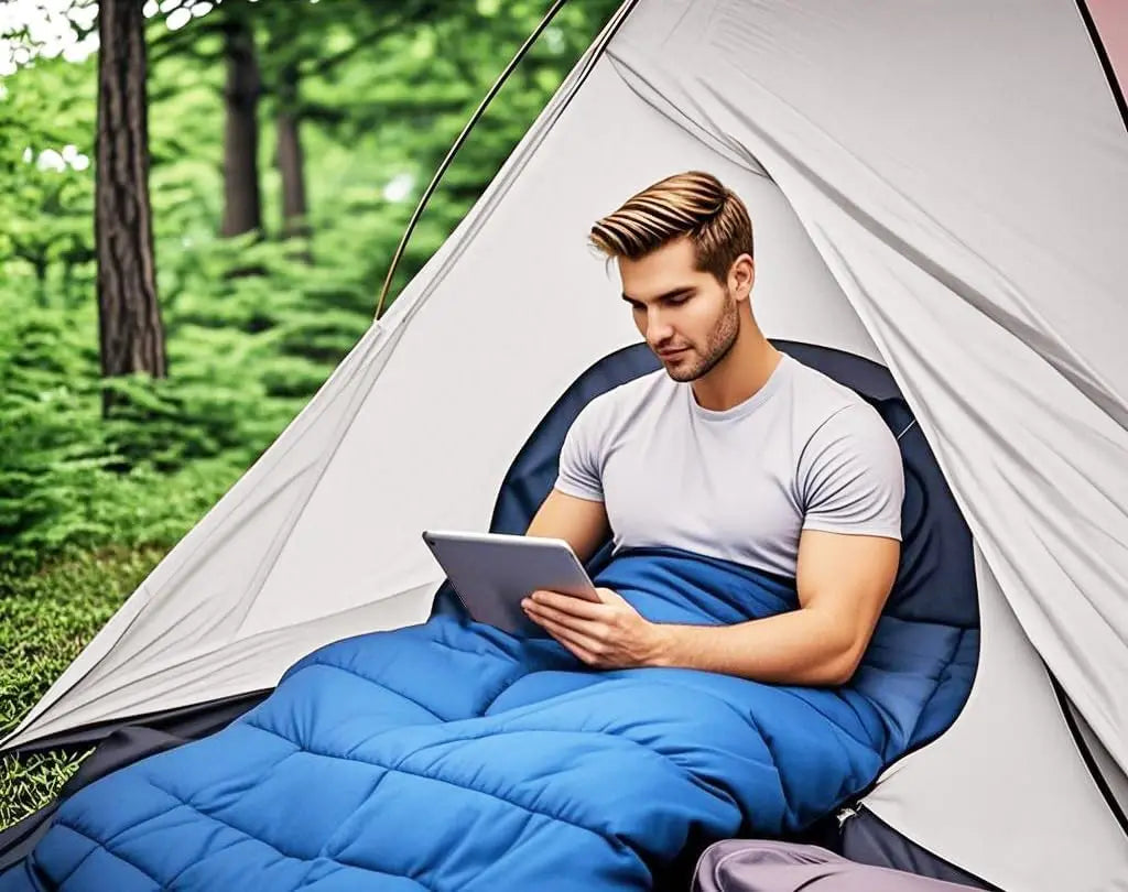 Camping Sleeping Bag Envelope Cap Spring Summer Autumn Outdoor Hiking Travel Bag Single Sleeping Warm Bag 210*75CM 5-20 Degree