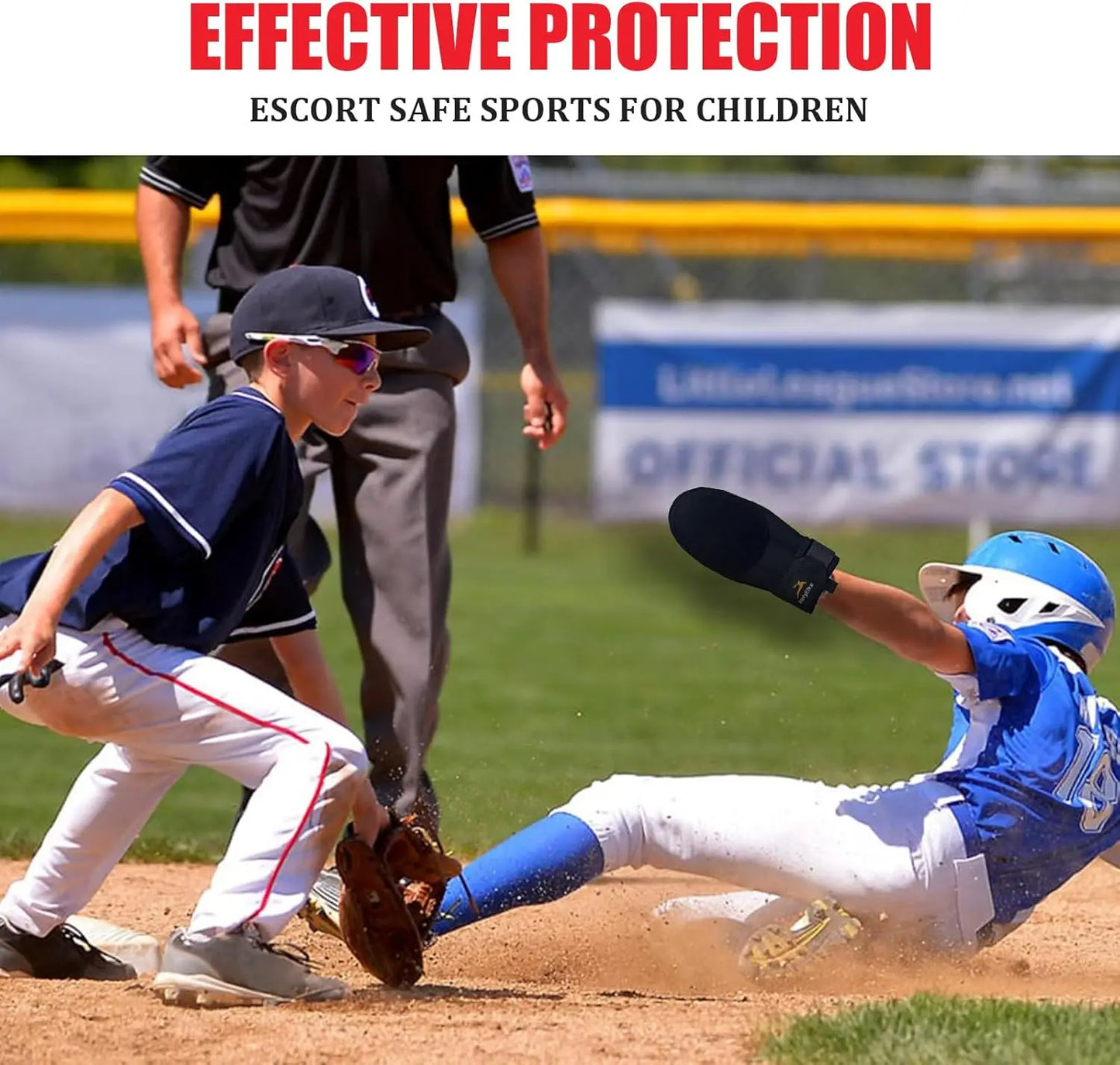 Baseball Sliding Mitt, Youth Sliding Glove Hand Guard for Baserunning, Neoprene with Aluminum Reinforcement and Padded Palm