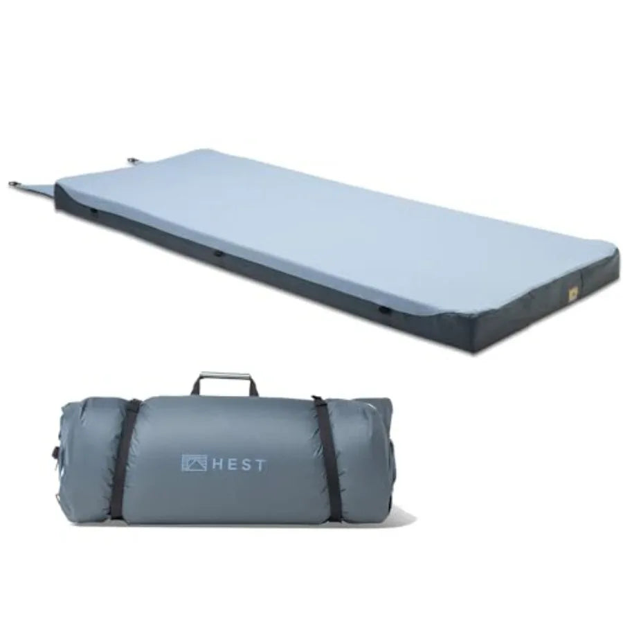 Foamy Camping Mattress Pad - Memory Foam Portable Roll Up Sleeping Cot Mattress for All Adventures - Dual Layer Comfort and Sup