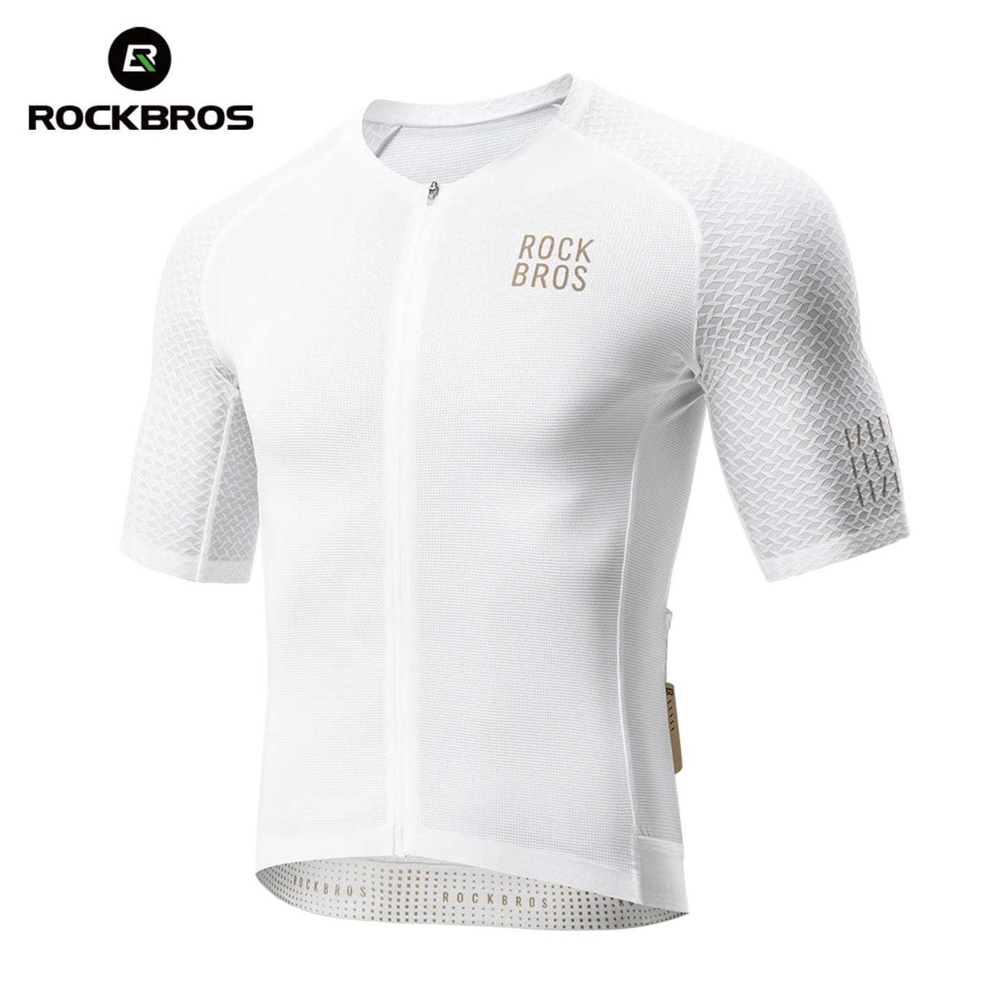 ROCKBROS Summer Cycling Jersey Lightweight Short Sleeves Jersey Breathable Quick Dry Team Race Shirt Top Men Cycling Clothing