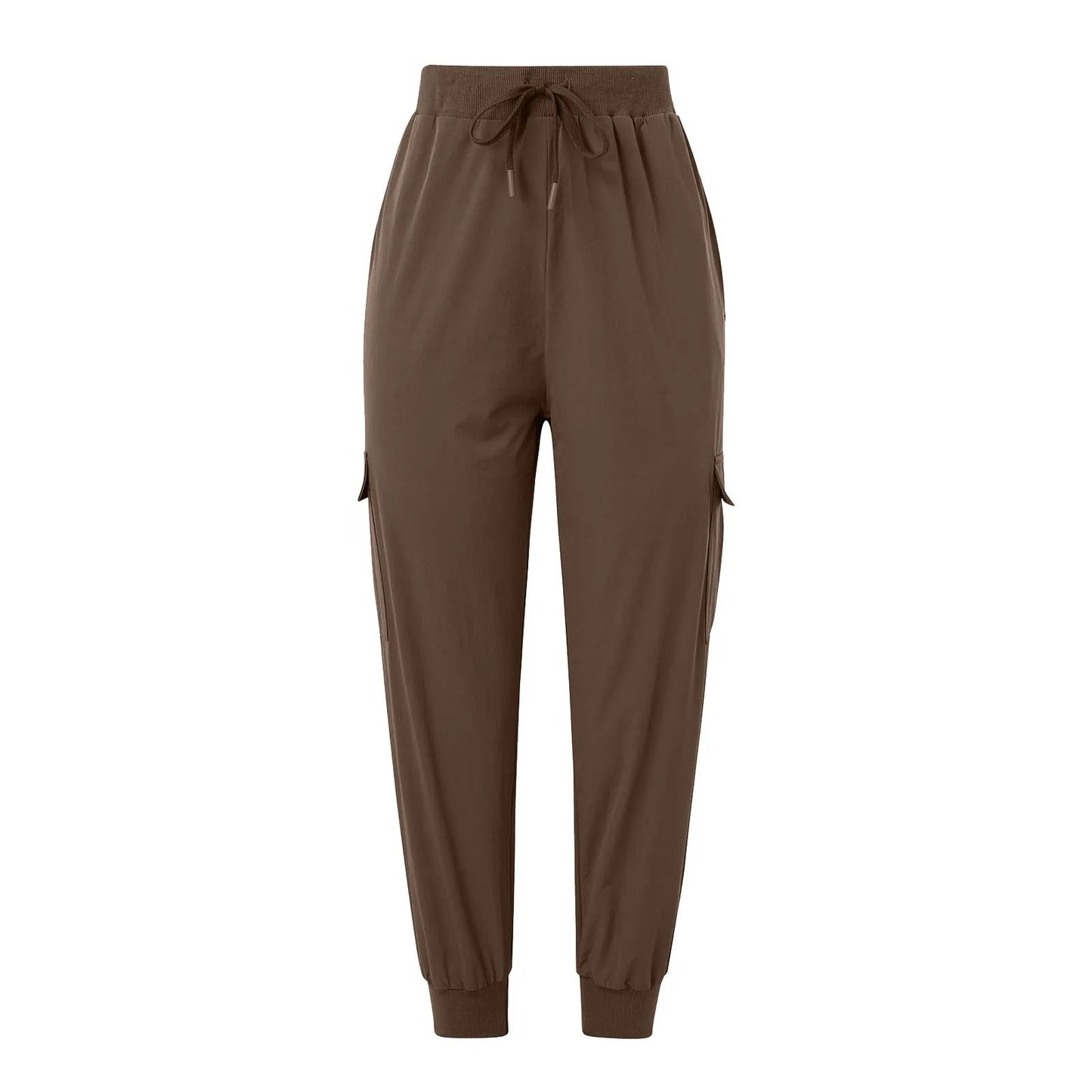 Women'S Cargo Trousers Soild Bunched Feet Sweatpant Lightweight Hiking Pants Athletic Workout Jogging Pants Pockets брюки