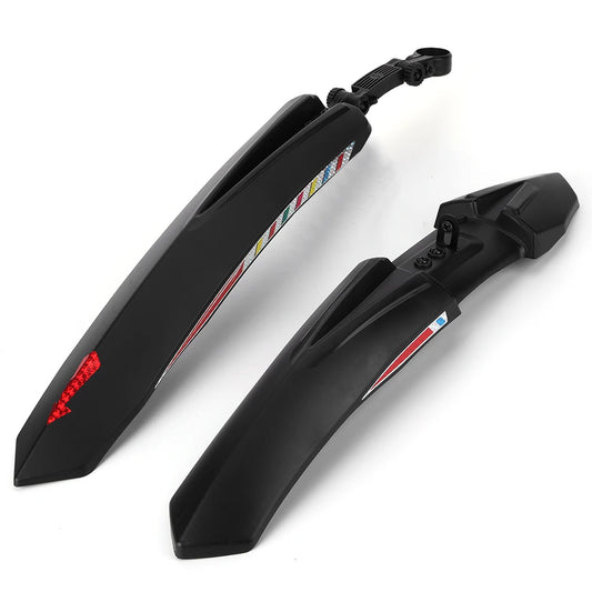 2Pcs Bicycle Splash Fenders with Reflective Stickers Bike Mudguard Front Rear Mud Guard Universal Mud Flaps Cycling Accessories