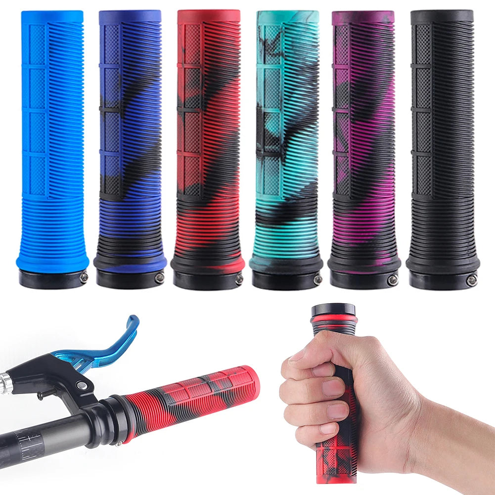Bike Handlebar Grips Anti-Slip Bicycle Handle Bar Grips Shock Absorbing MTB Mountain Bike Handlebar Cover Cycling Accessories