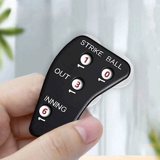 4 Wheel Baseball Umpire Clicker Non-Slip Softball Umpire Indicator Handheld Softball Counter Outdoor Sports Accessory
