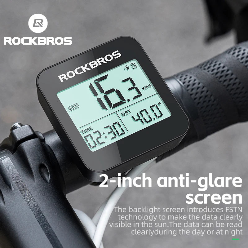 ROCKBROS Bike Computer GPS Speedometer Road Bike MTB IPX6 Waterproof Wireless Stopwatch Cycling Odometer Bicycle Accessories