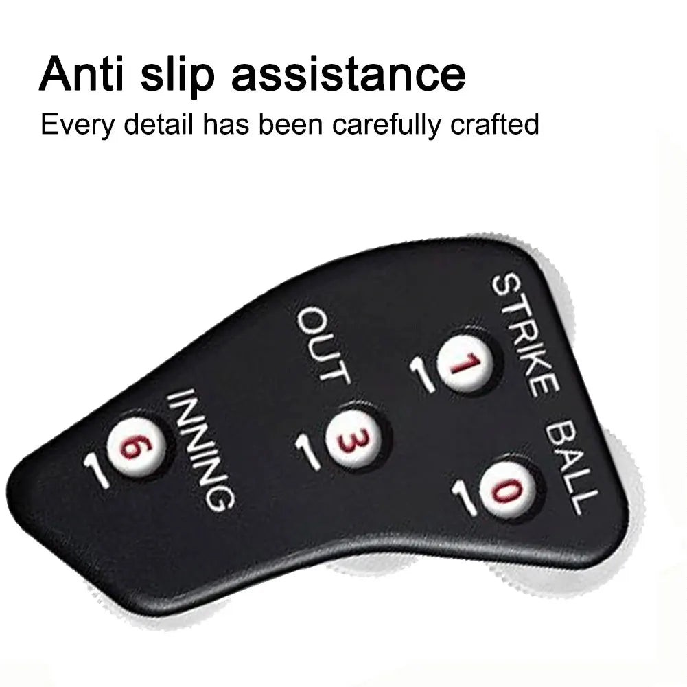 4 Wheel Baseball Umpire Clicker Non-Slip Softball Umpire Indicator Handheld Softball Counter Outdoor Sports Accessory