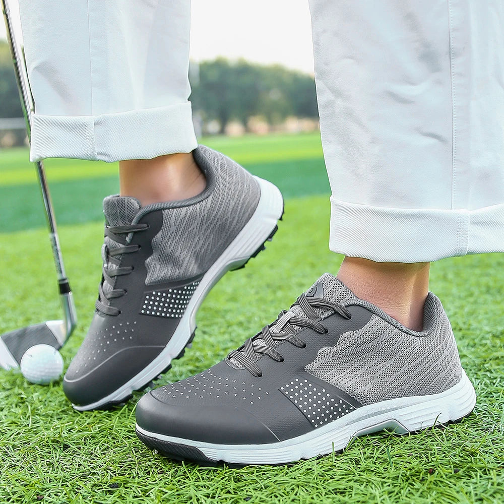 Men Golf Shoes Professional Spikes Golf Sneakers Anti Slip Walking Footwears