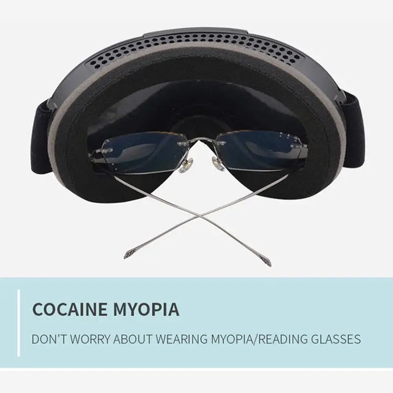 Snowboard Goggles Over Glasses Men Anti-Fog Cold Weather Goggles TPU Frame Anti-Fog Cold Weather Goggles Winter Snow Sports