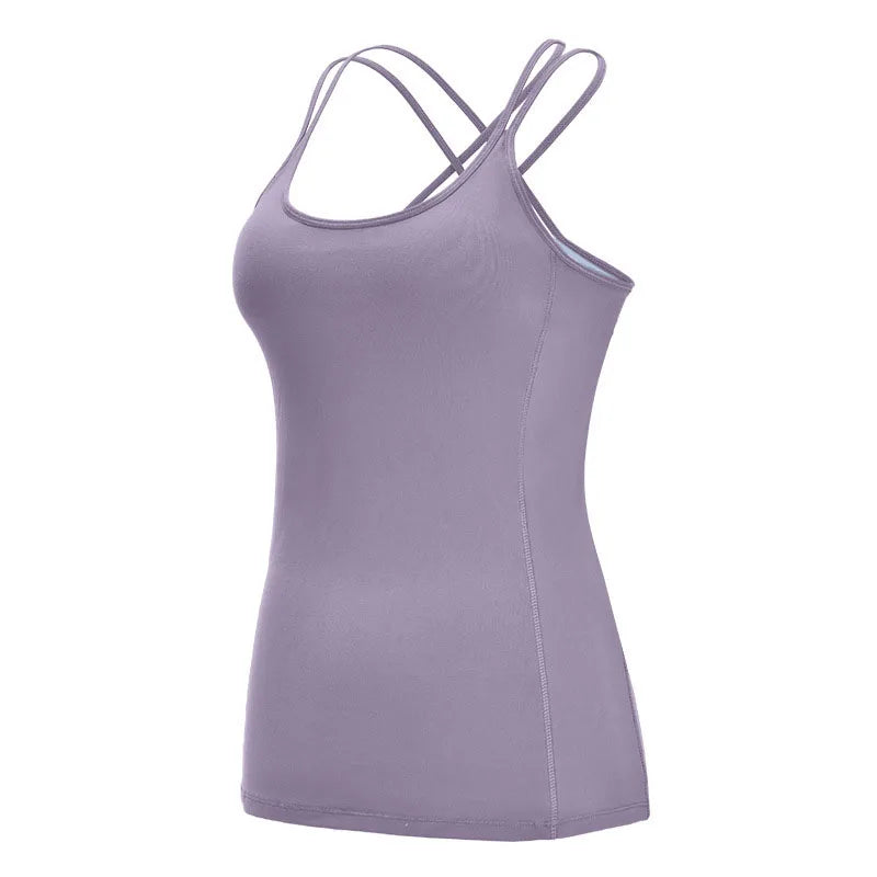 Yoga Vest Women Gym Sports Crop Top Workout Breathable Tank Top Female Padded Sports Bra Running Underwear Fitness Yoga Shirts