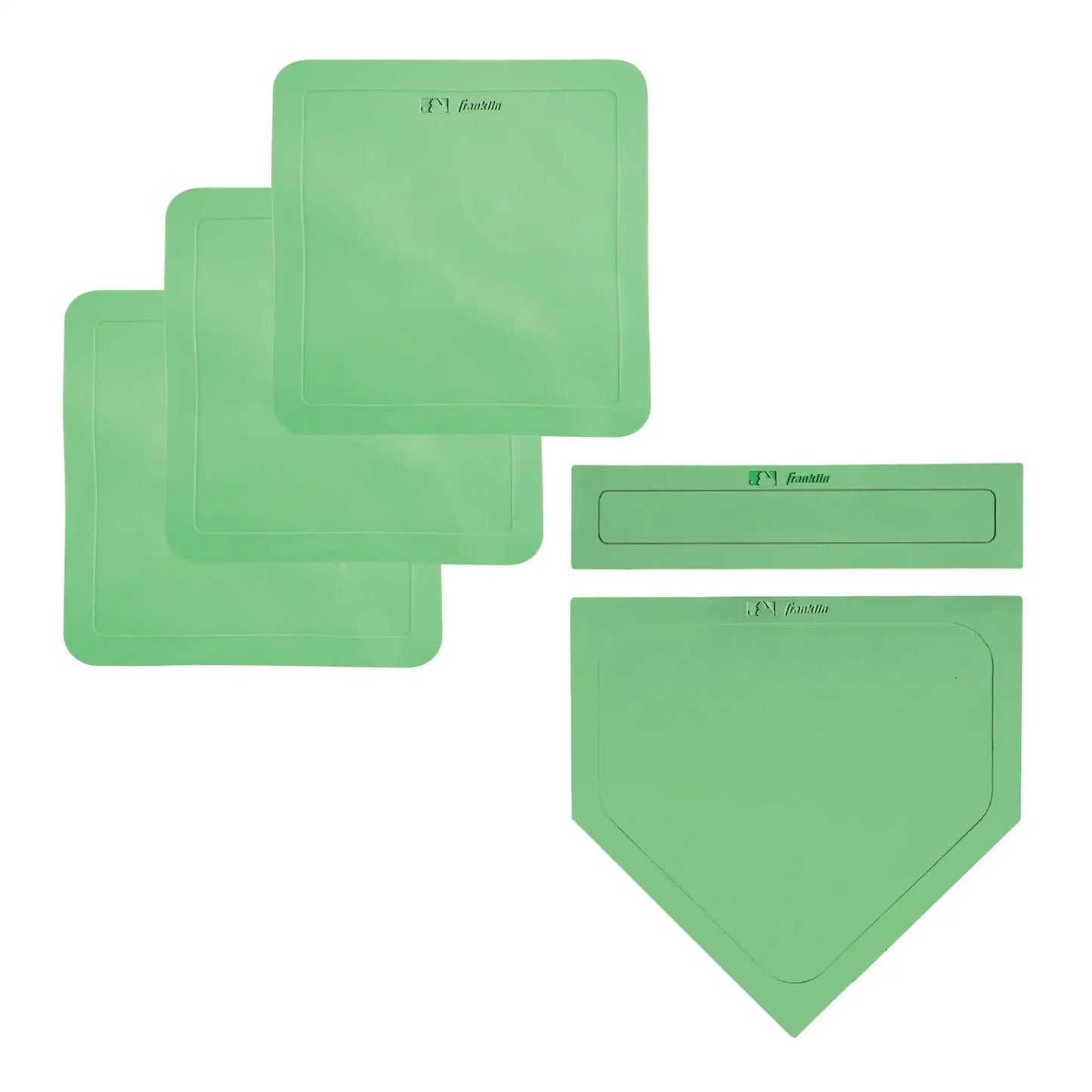 Sports Baseball Base + Plate Set - Throw Down Baseball + Kickball Rubber Bases