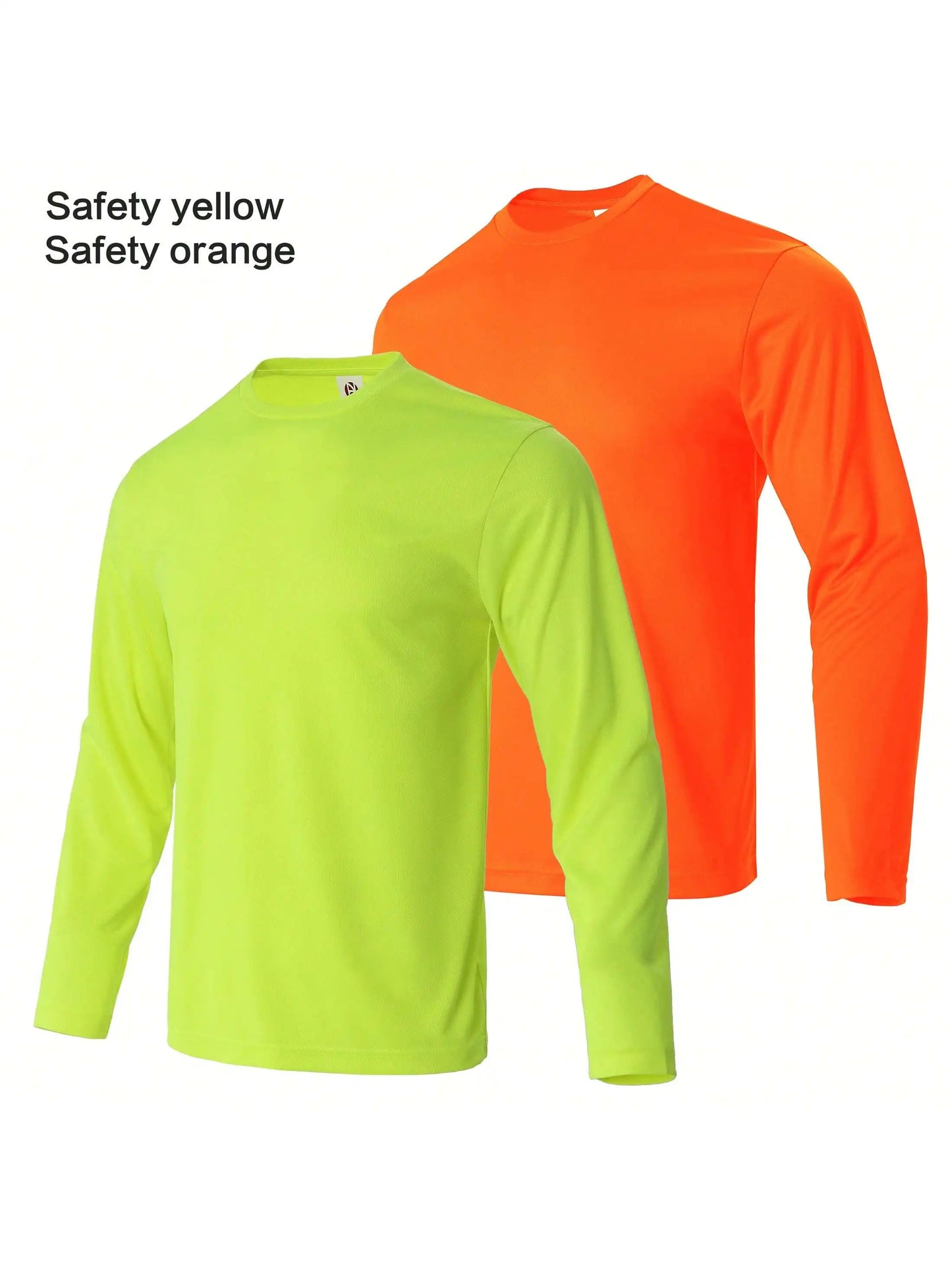 Men Performance Long Sleeve T Shirt Breathable Moisture Wicking Athletic Tops Quick Dry Workout Gym Running Outdoor Hiking Daily Casual Sport Tees