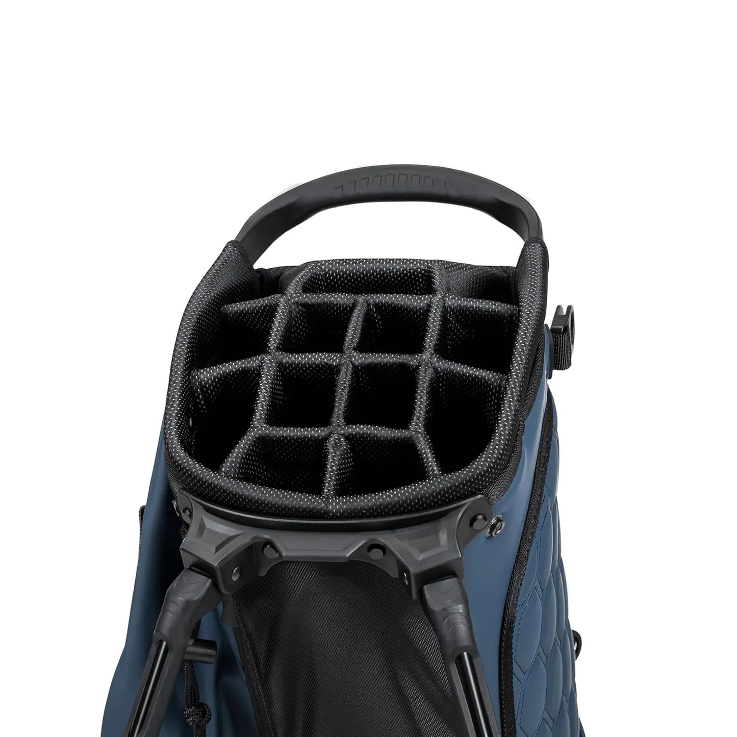 LUX 9.5" 14-Way Hybrid Stand Bag – Lightweight Golf Bag with Stand, Leather Finish, Club Organizer & Removable Panel, Customized
