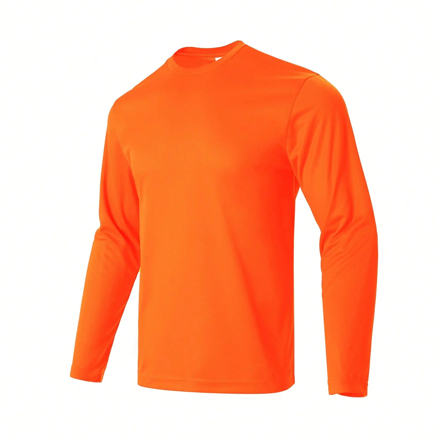 Men Performance Long Sleeve T Shirt Breathable Moisture Wicking Athletic Tops Quick Dry Workout Gym Running Outdoor Hiking Daily Casual Sport Tees